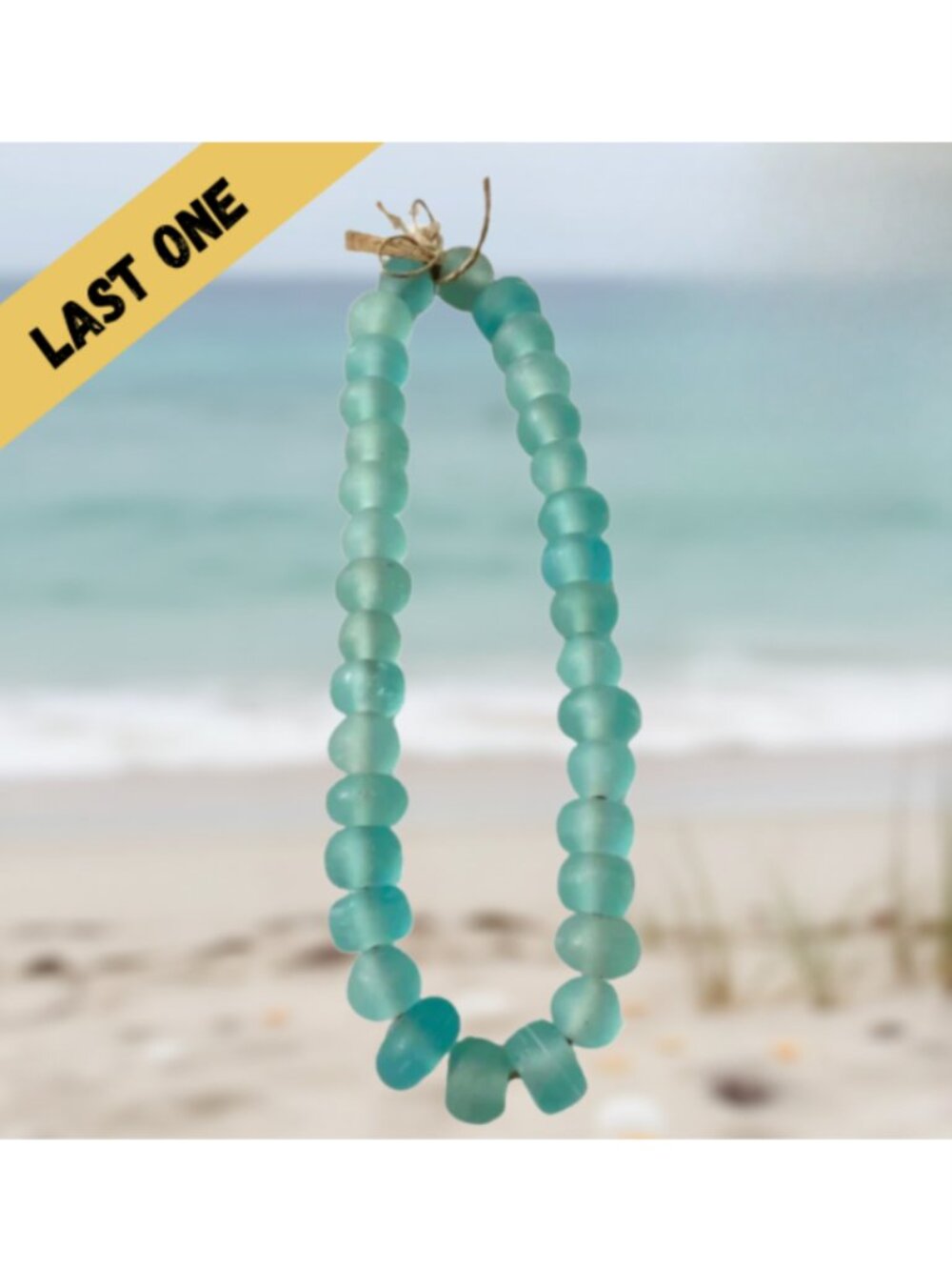 Light Blue Glass Bead Garland